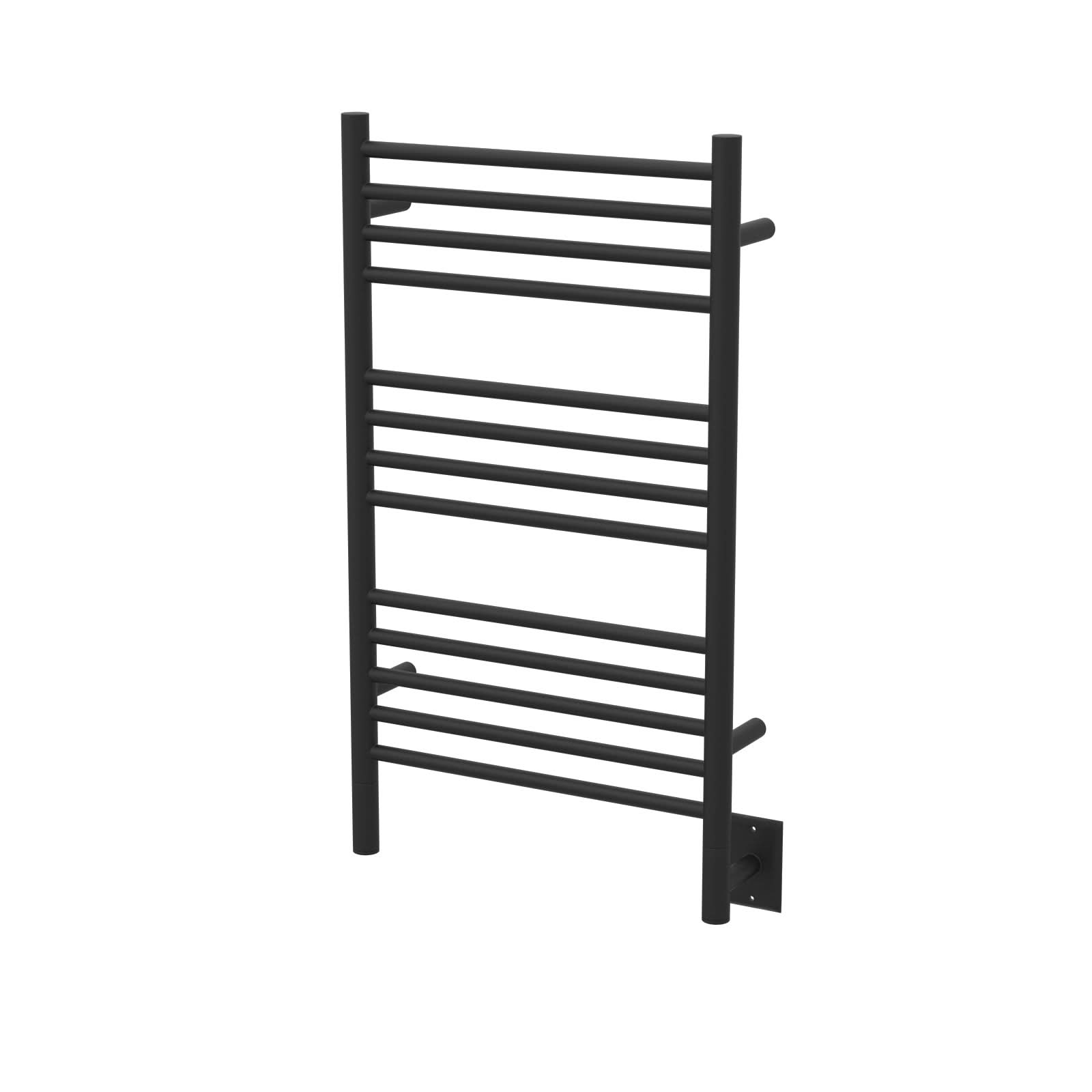 Amba Towel Racks CSMB - Matte Black Amba Jeeves Model C Straight 13 Bar Hardwired Towel Warmer