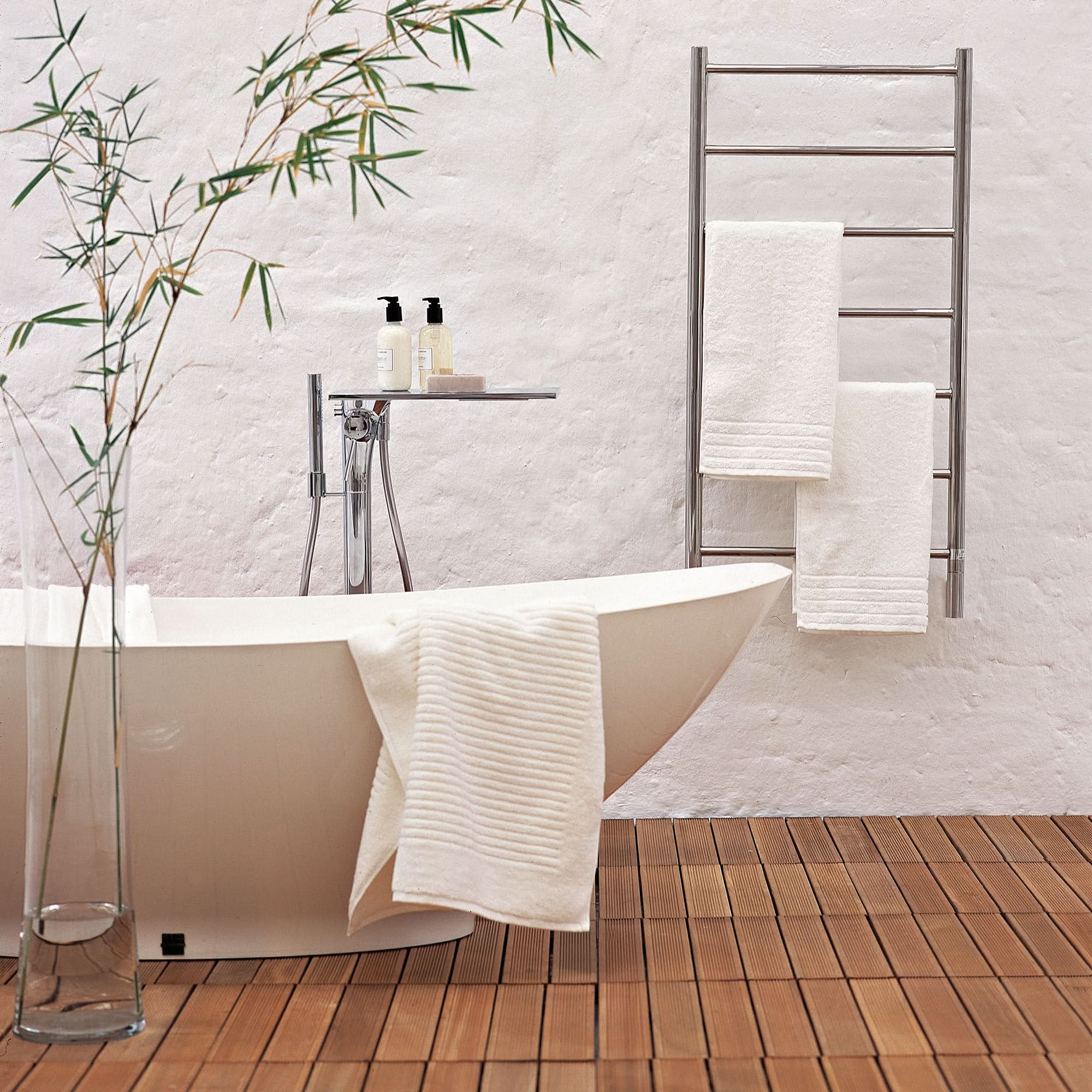Amba Towel Racks Amba Jeeves Model F Straight 7 Bar Hardwired Drying Rack