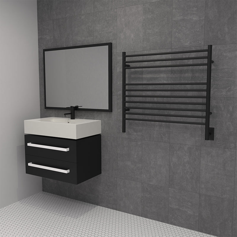 Amba Jeeves Model K Straight 10 Bar Hardwired Towel Warmer - My Sauna World