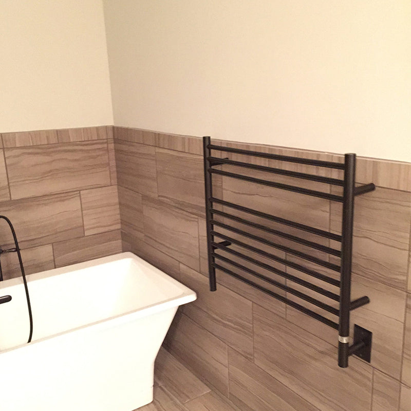 Amba Jeeves Model K Straight 10 Bar Hardwired Towel Warmer - My Sauna World