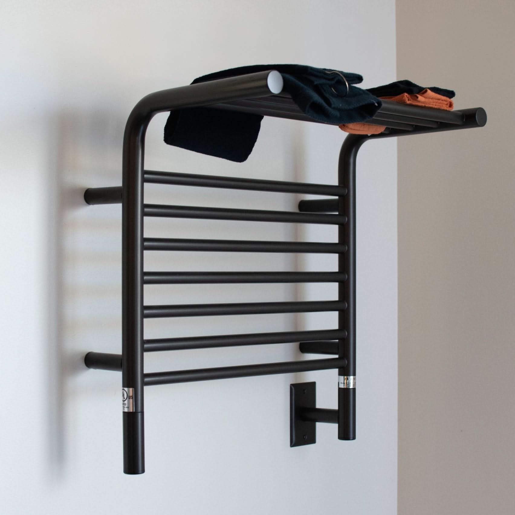 Amba Sauna Accessories Amba Jeeves Model M Shelf 11 Bar Hardwired Towel Warmer