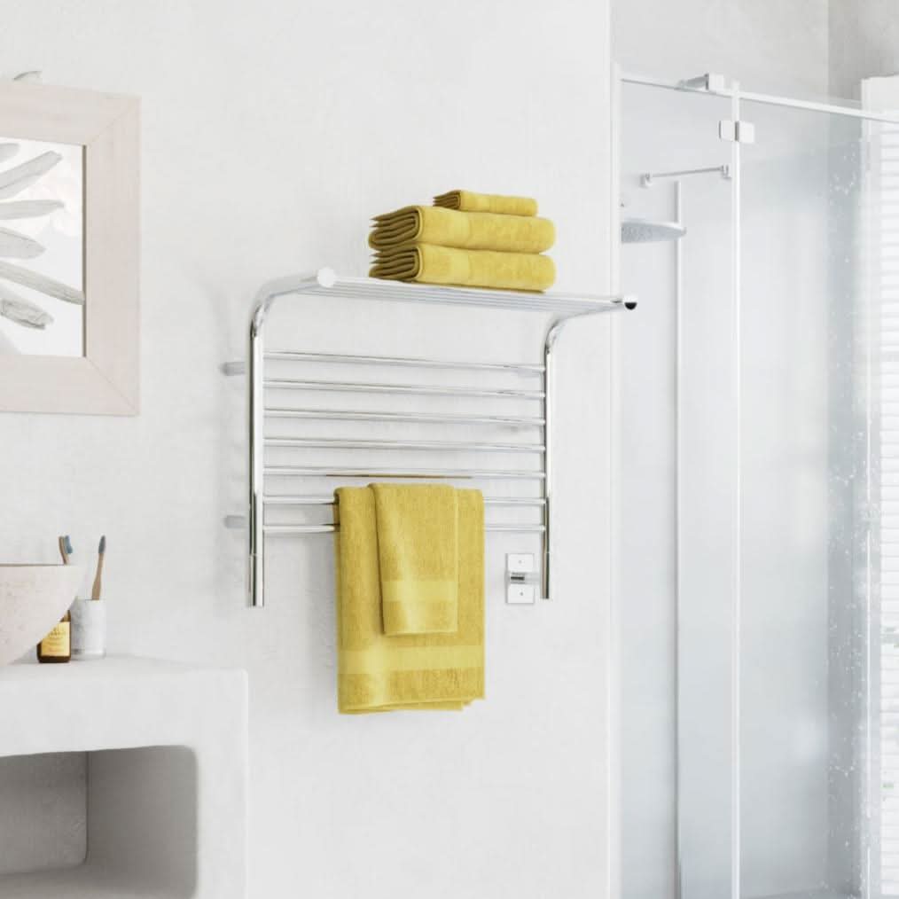 Amba Sauna Accessories Amba Jeeves Model M Shelf 11 Bar Hardwired Towel Warmer