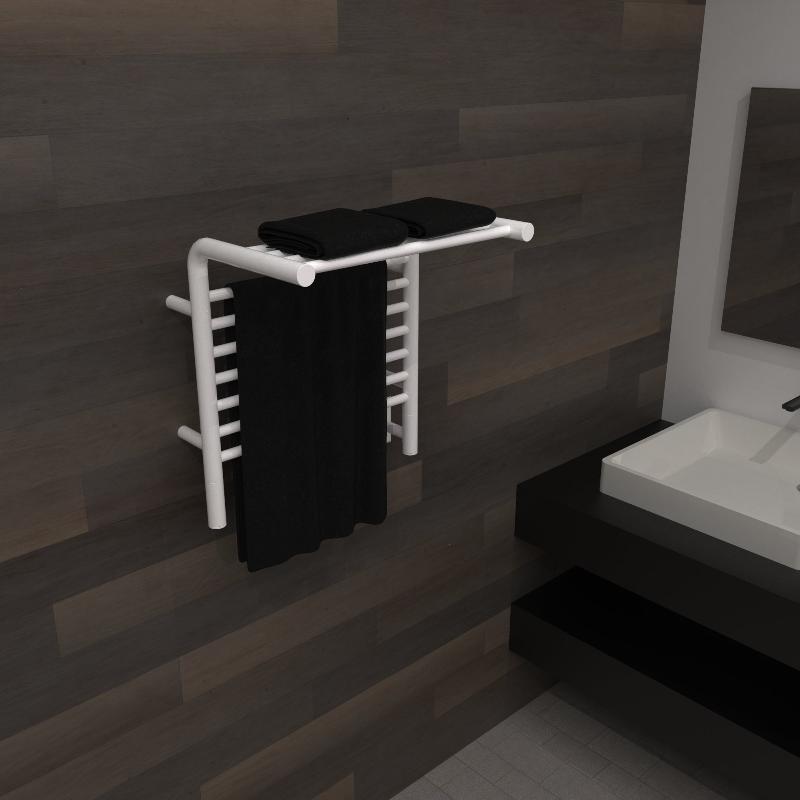 Amba Sauna Accessories Amba Jeeves Model M Shelf 11 Bar Hardwired Towel Warmer