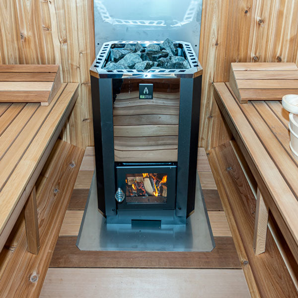 Dundalk LeisureCraft Saunas Dundalk LeisureCraft Canadian Timber Georgian 5-6 Person Cabin Sauna with Changeroom