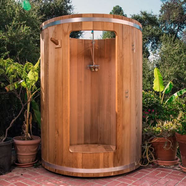Dundalk LeisureCraft Showers Dundalk LeisureCraft Knotty Cedar Rainbow Barrel Shower