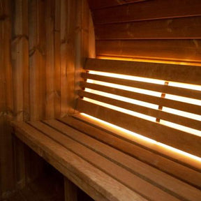 Forever Saunas Thermally Treated 2-Person Sauna w/ Back Window & HUUM Drop Sauna Heater