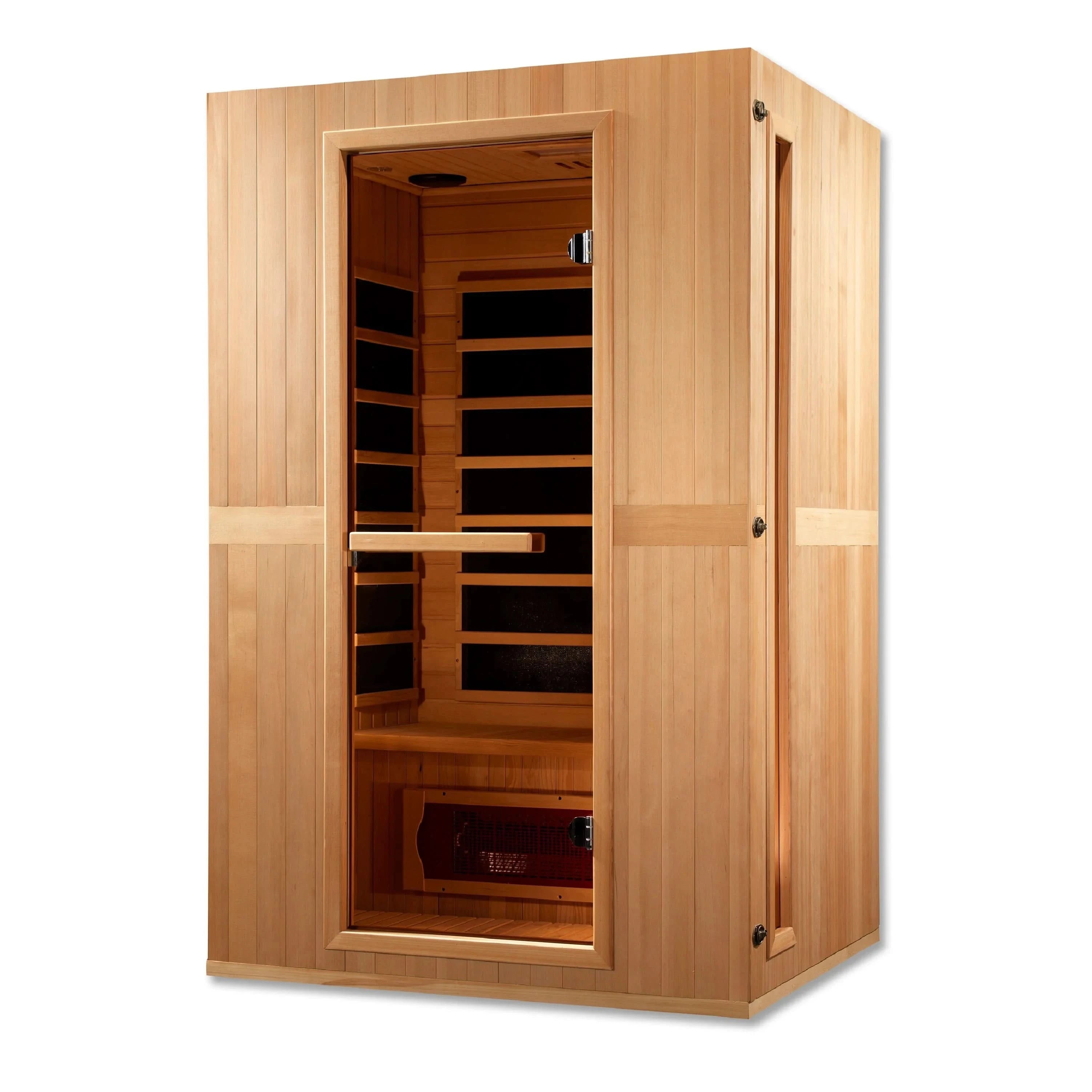 Golden Designs Saunas Golden Designs Maxxus Serenity Dual Tech 2 Person Low EMF FAR IR Sauna (MX-LS2-01)