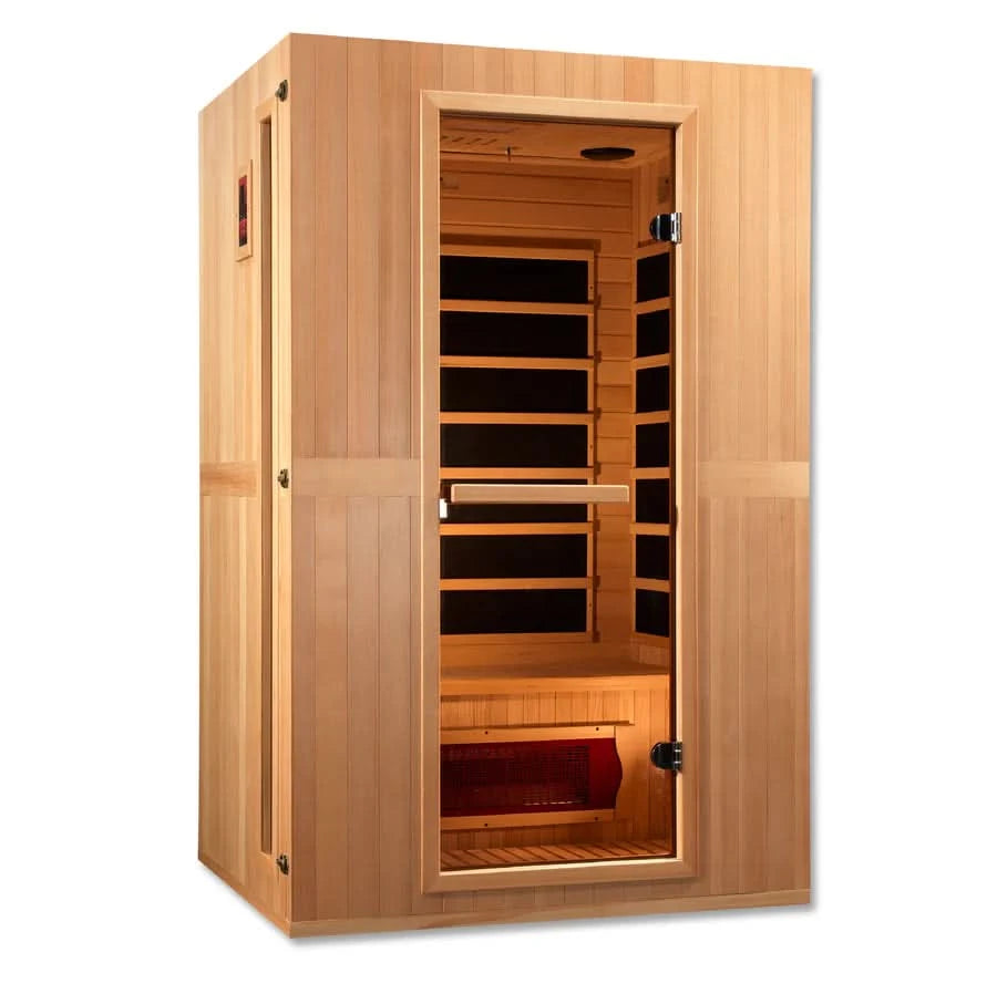 Golden Designs Saunas Golden Designs Maxxus Serenity Dual Tech 2 Person Low EMF FAR IR Sauna (MX-LS2-01)