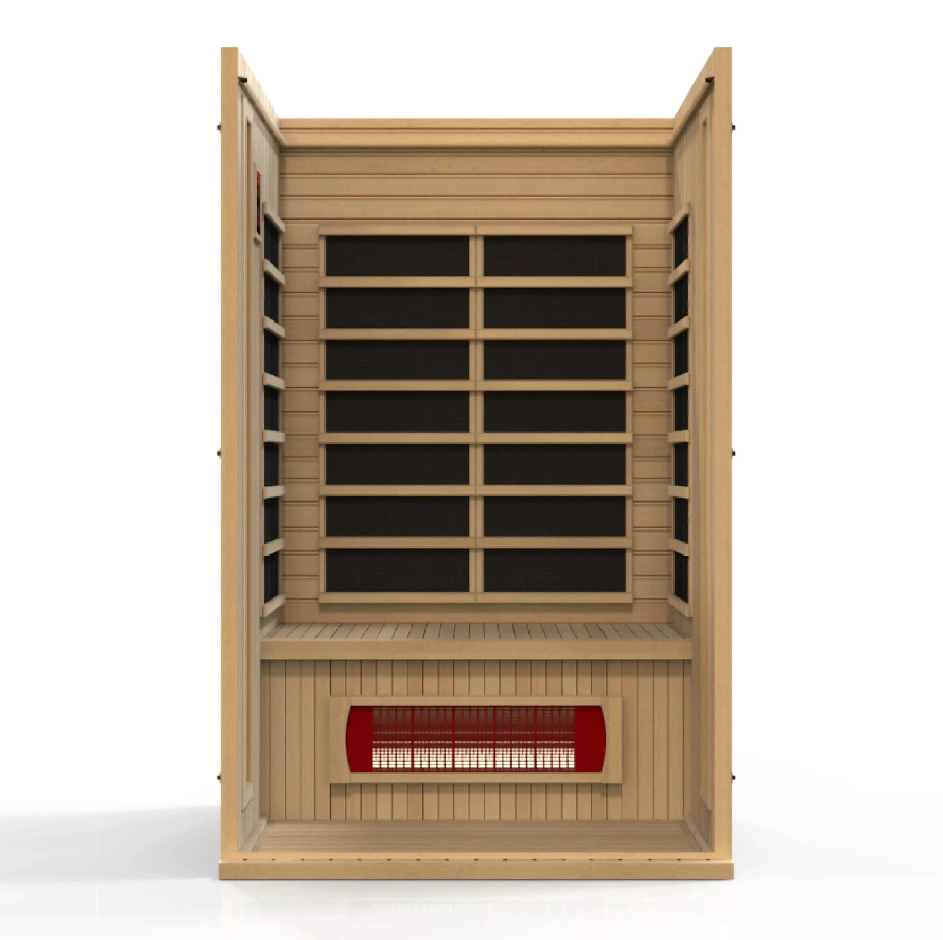 Golden Designs Saunas Golden Designs Maxxus Serenity Dual Tech 2 Person Low EMF FAR IR Sauna (MX-LS2-01)