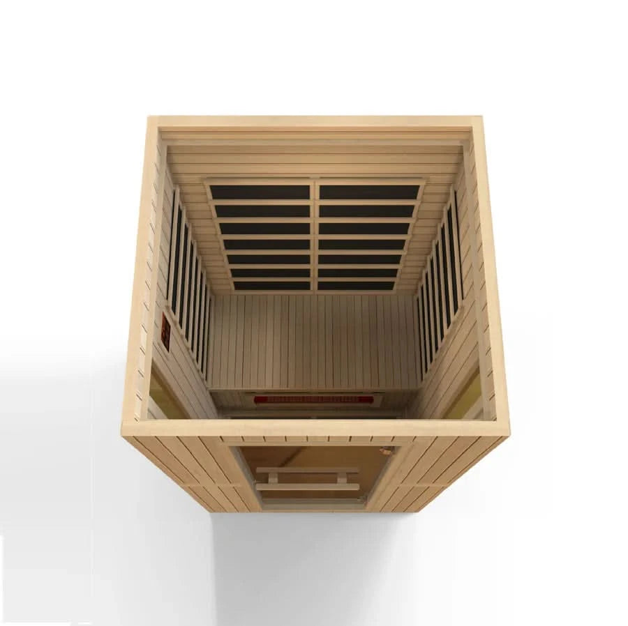 Golden Designs Saunas Golden Designs Maxxus Serenity Dual Tech 2 Person Low EMF FAR IR Sauna (MX-LS2-01)