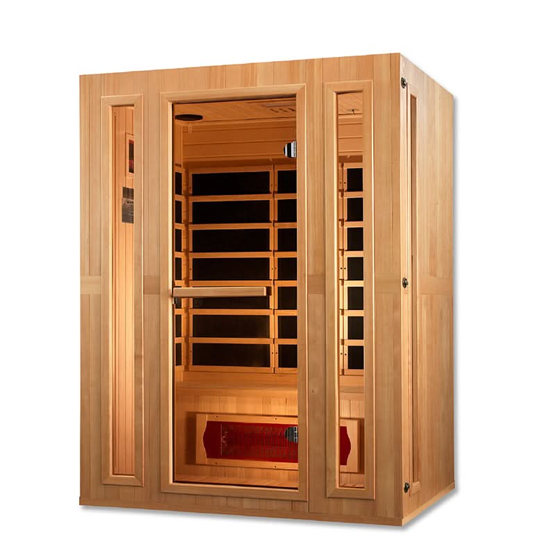 Golden Designs Saunas Golden Designs Maxxus Trinity Dual Tech 3 person Low EMF FAR IR Sauna (MX-LS3-01)