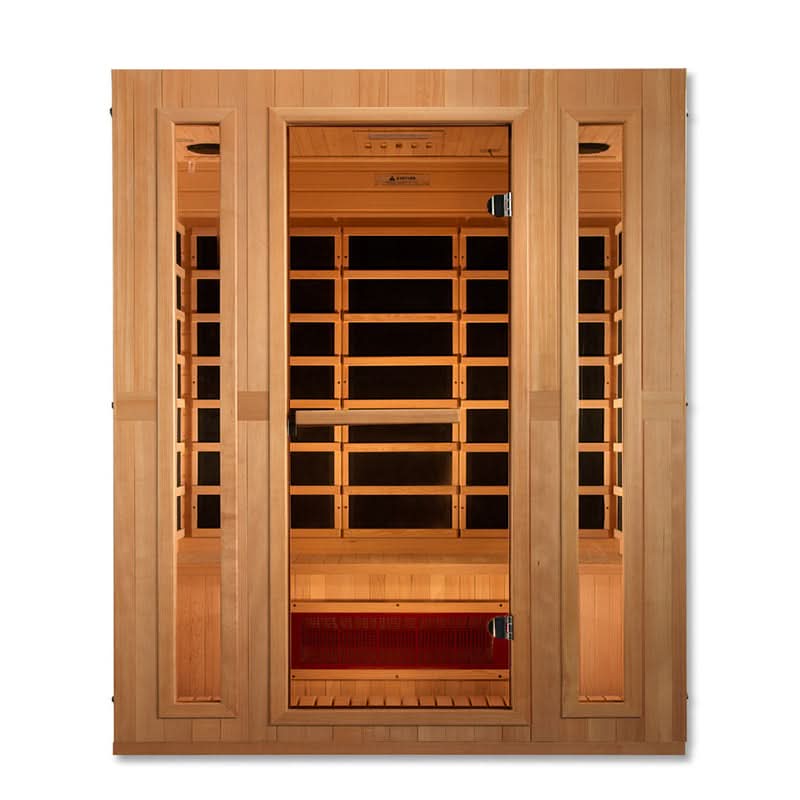 Golden Designs Saunas Golden Designs Maxxus Trinity Dual Tech 3 person Low EMF FAR IR Sauna (MX-LS3-01)