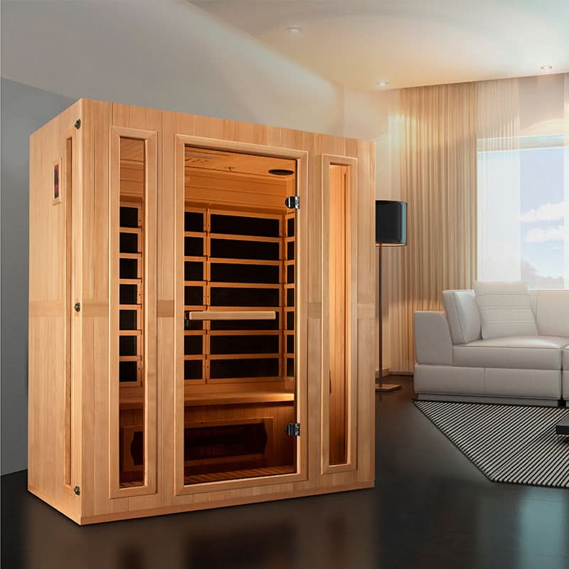 Golden Designs Saunas Golden Designs Maxxus Trinity Dual Tech 3 person Low EMF FAR IR Sauna (MX-LS3-01)