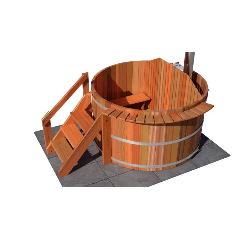 Northern Lights Hot Tubs Northern Lights 4 Person Wood Fired Hot Tub - Interior Stove