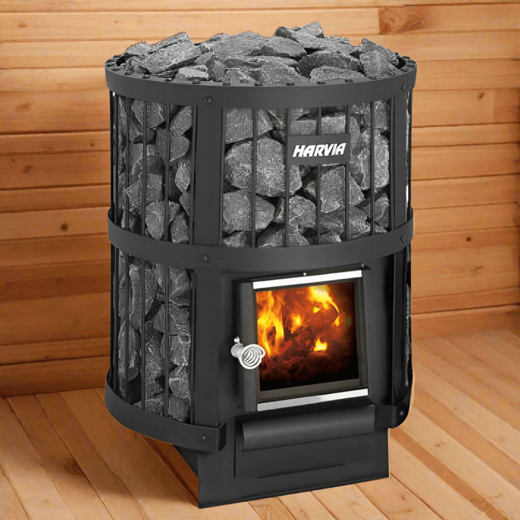 Harvia Heaters Harvia Legend 150 SL 16kW Wood Burning Sauna Stove with Fire Chamber Extension