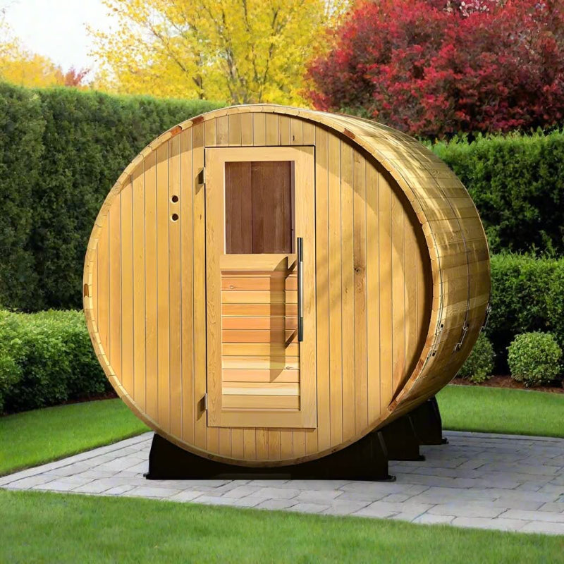Almost Heaven Saunas Almost Heaven Essex 4 Person Standard Barrel Sauna