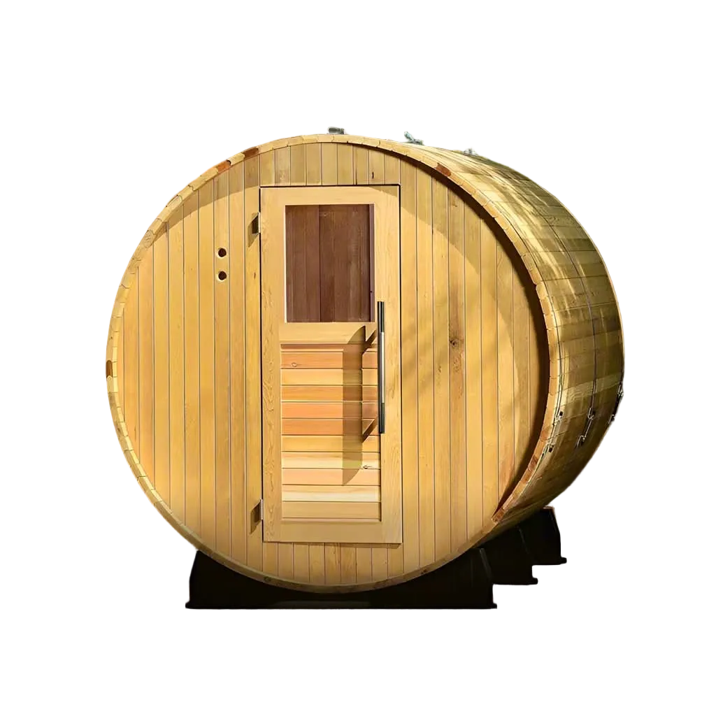 Almost Heaven Saunas Almost Heaven Lewisburg 6-8 Person Outdoor Traditional Barrel Sauna
