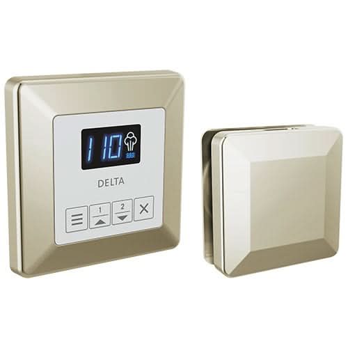 Delta Steam Shower Controls Delta SteamScape Classic Square Control and Square Steam Head