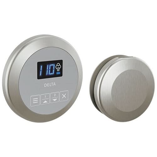 Delta Steam Shower Controls Lumicoat Stainless Delta SteamScape Classic Round System Control and Steam Head