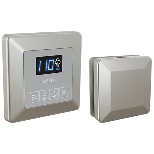 Delta Steam Shower Controls Delta SteamScape Classic Square Control and Square Steam Head