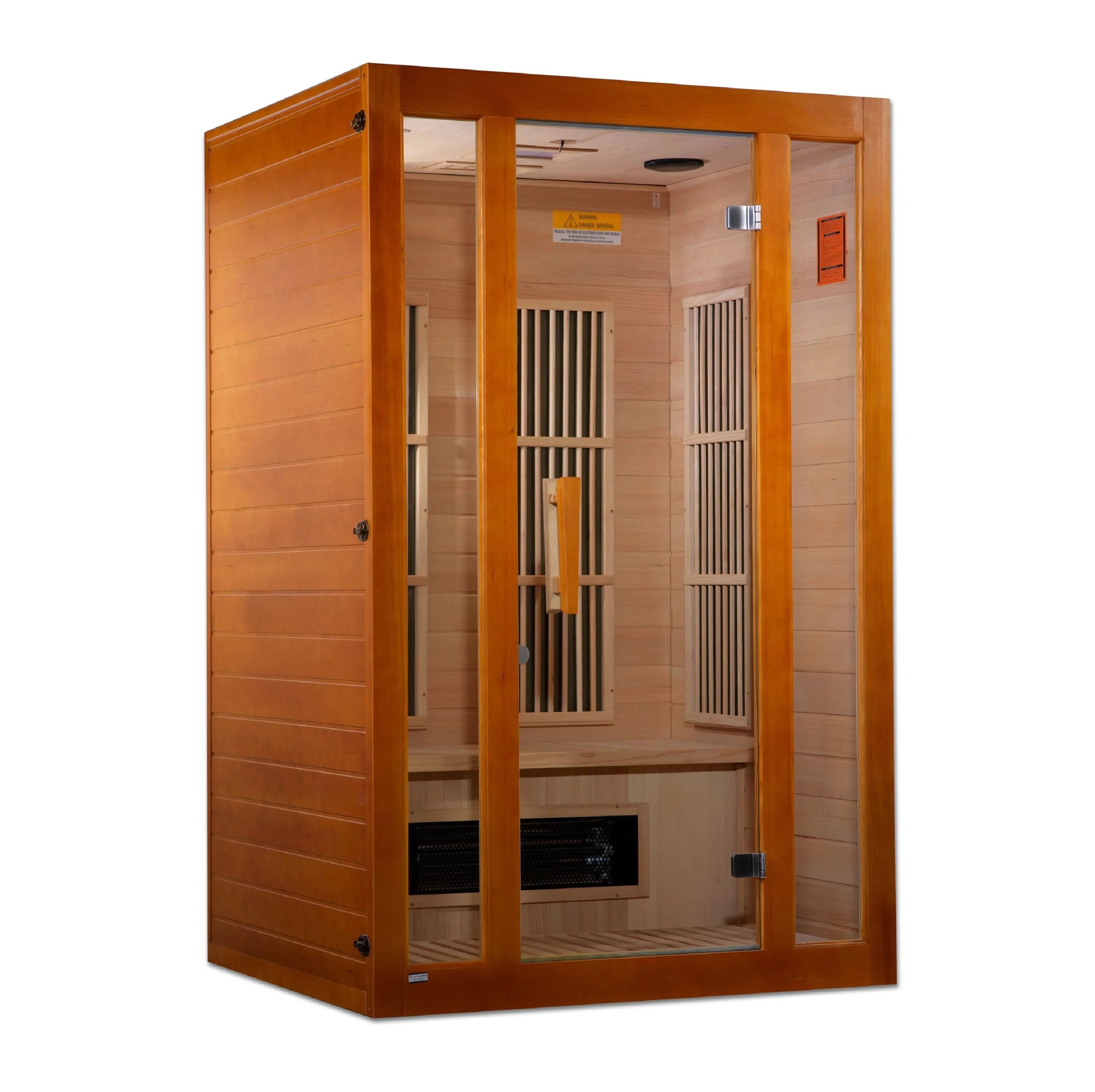 Golden Designs Saunas Golden Designs Maxxus Aspen Dual Tech 2 person Low EMF FAR IR Sauna (MX-J206-02S)