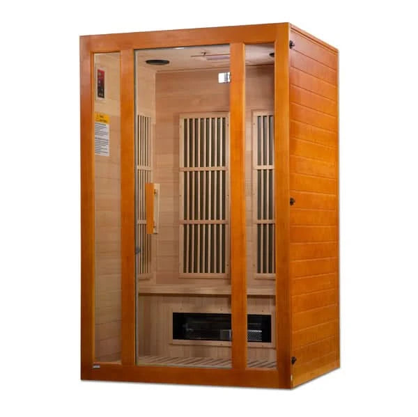 Golden Designs Saunas Golden Designs Maxxus Aspen Dual Tech 2 person Low EMF FAR IR Sauna (MX-J206-02S)