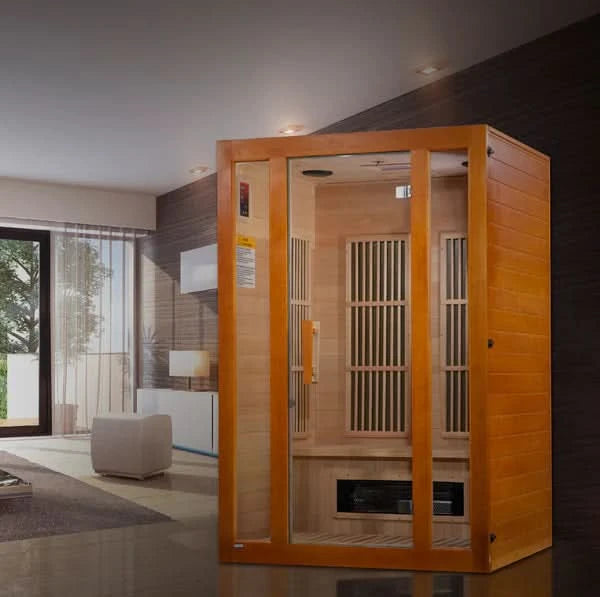 Golden Designs Saunas Golden Designs Maxxus Aspen Dual Tech 2 person Low EMF FAR IR Sauna (MX-J206-02S)