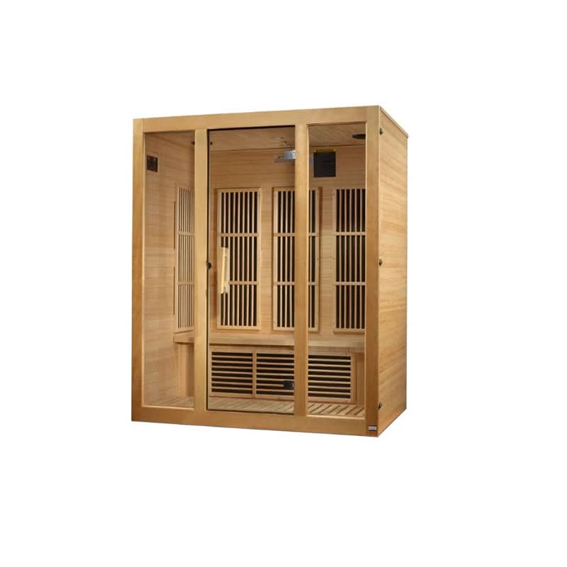 Golden Designs Saunas Golden Designs Maxxus Bellevue 3 Person Low EMF FAR IR Sauna (MX-J306-01)