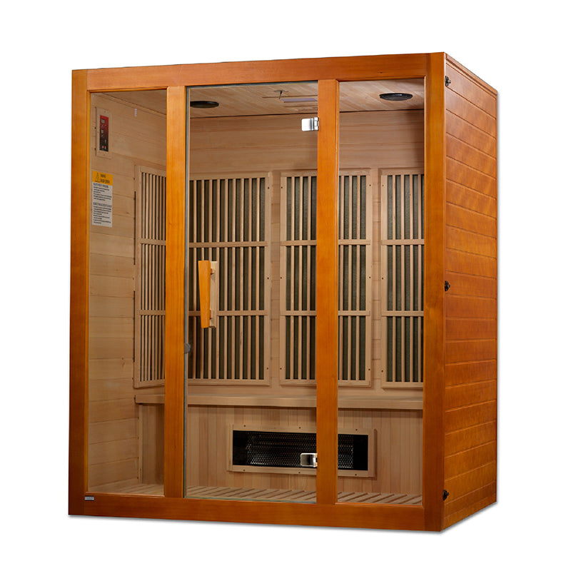 Golden Designs Saunas Golden Designs Maxxus Alpine Dual Tech 3 person Low EMF FAR IR Sauna (MX-J306-02S)
