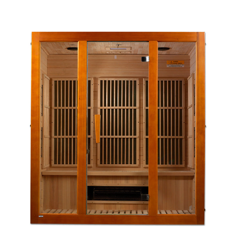Golden Designs Saunas Golden Designs Maxxus Alpine Dual Tech 3 person Low EMF FAR IR Sauna (MX-J306-02S)