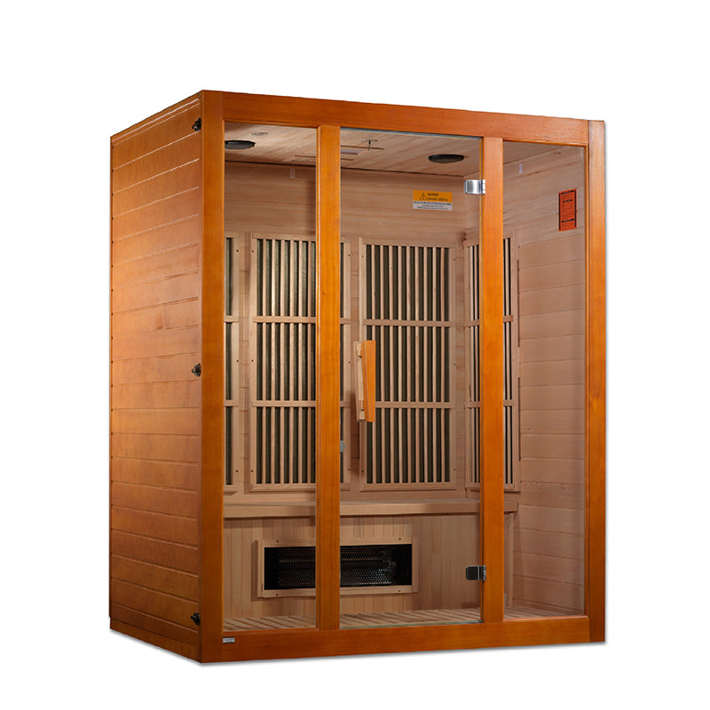 Golden Designs Saunas Golden Designs Maxxus Alpine Dual Tech 3 person Low EMF FAR IR Sauna (MX-J306-02S)