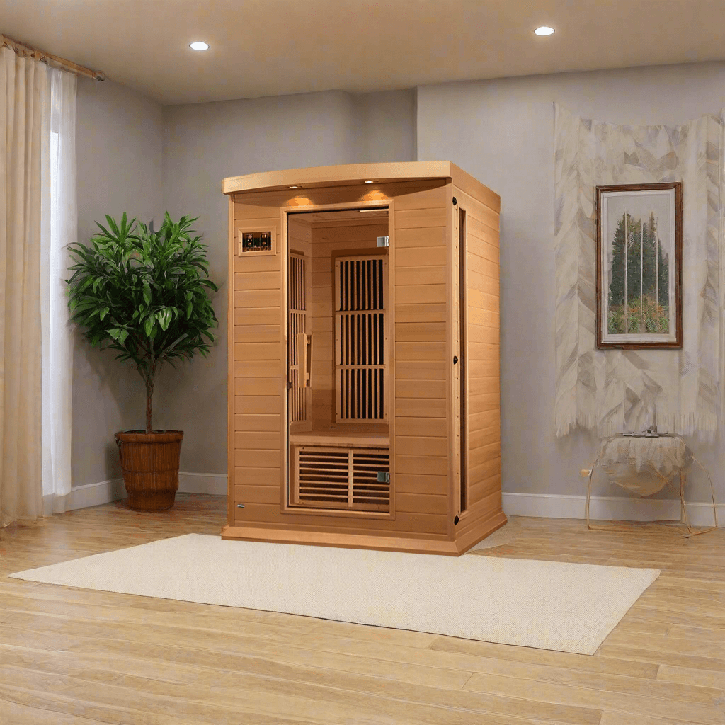 Golden Designs Saunas Golden Designs Maxxus 2 Person Low EMF FAR IR Sauna (MX-K206-01)