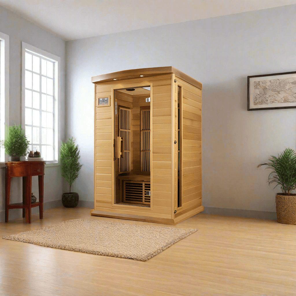 Golden Designs Saunas Golden Designs Maxxus 2 Person Near Zero EMF FAR IR Sauna (MX-K206-01-ZF HEM)
