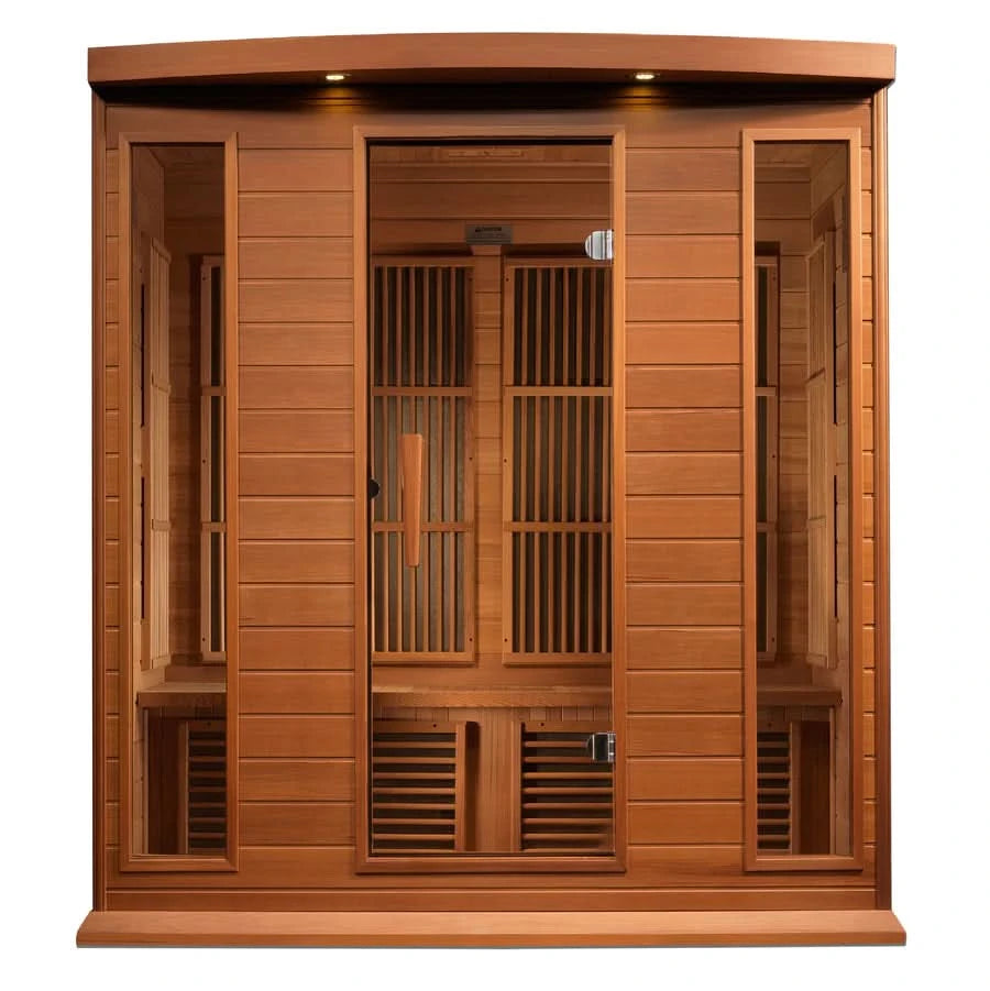 Golden Designs Saunas Golden Designs Maxxus "Chaumont" 4 Person Near Zero EMF FAR IR Sauna (MX-K406-01-ZF CED)