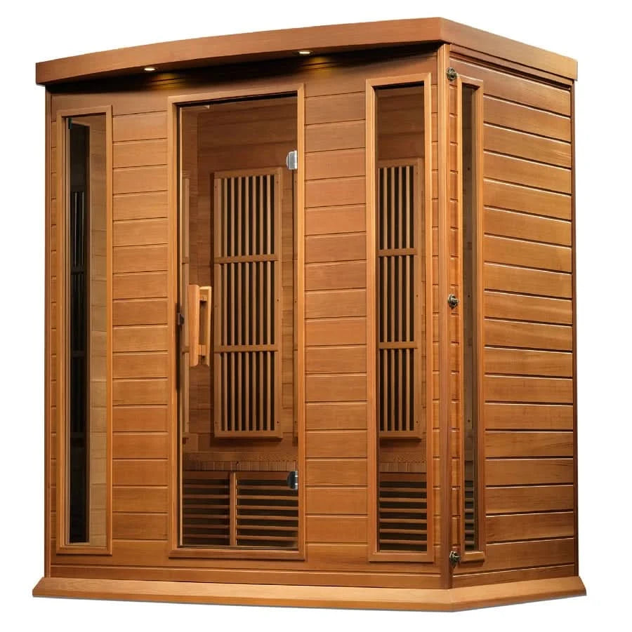 Golden Designs Saunas Golden Designs Maxxus "Chaumont" 4 Person Near Zero EMF FAR IR Sauna (MX-K406-01-ZF CED)
