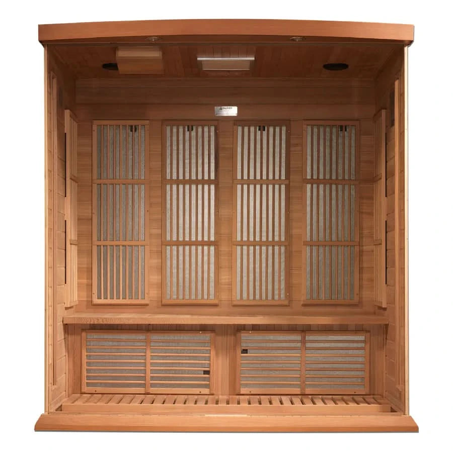 Golden Designs Saunas Golden Designs Maxxus "Chaumont" 4 Person Near Zero EMF FAR IR Sauna (MX-K406-01-ZF CED)