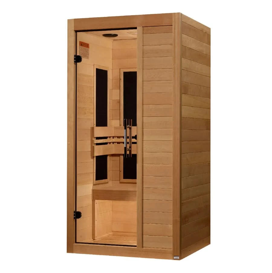 Golden Designs Saunas Golden Designs Maxxus S-Line 1 Person Low EMF FAR IR Sauna (MX-S106-01)