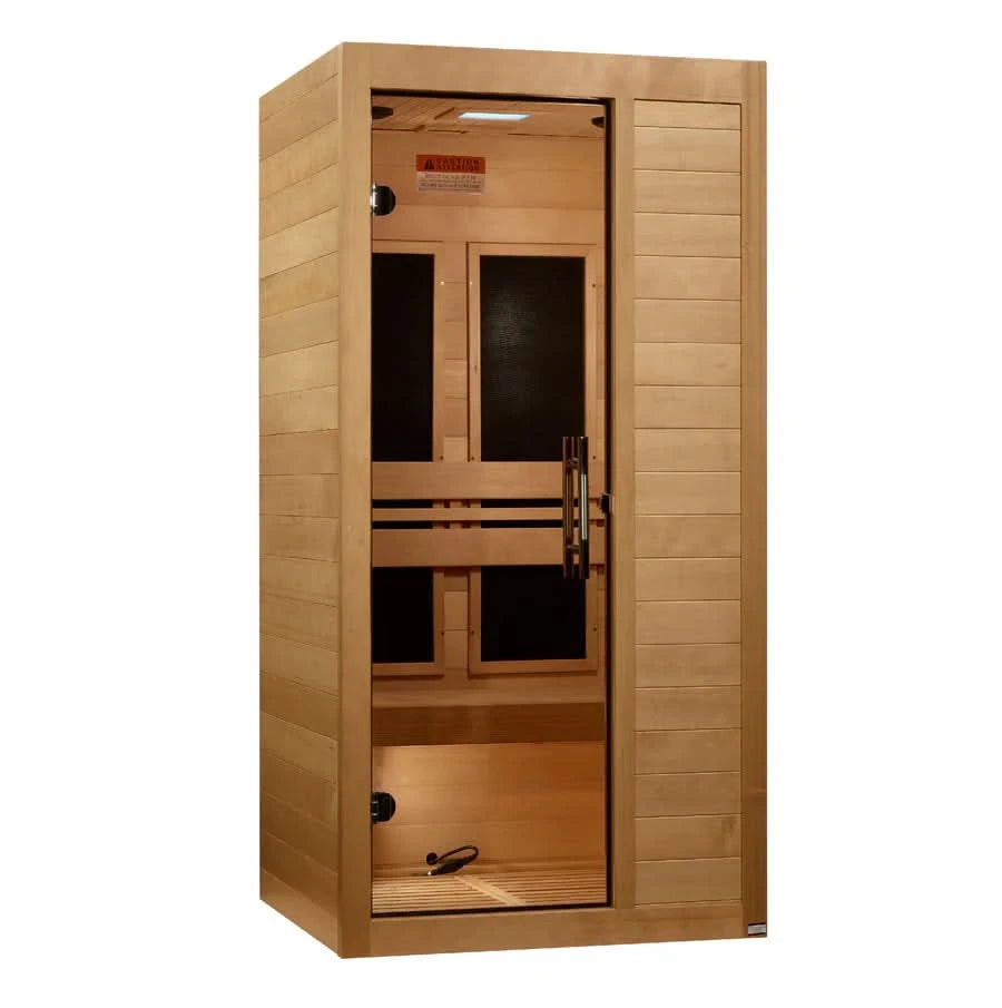Golden Designs Saunas Golden Designs Maxxus S-Line 1 Person Low EMF FAR IR Sauna (MX-S106-01)