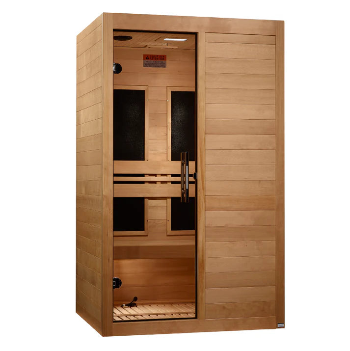 Golden Designs Saunas Golden Designs Maxxus "S-Line" 2 Person Low EMF FAR IR Sauna (MX-S206-01)