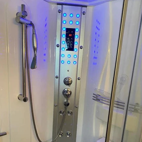 Mesa Showers Mesa WS-905 1 Person Walk-In Steam Shower with Jetted Tub - 60"L x 33"W x 85"H