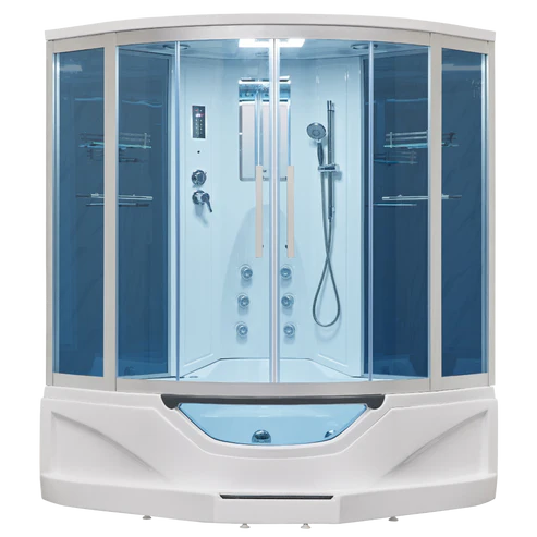 Mesa Showers Mesa Steam Showers 702A Steam Shower Tub Combo - 61" x 61" x 89"