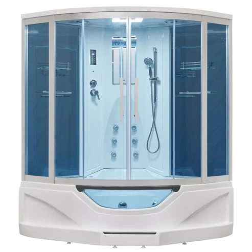Mesa Showers Mesa Steam Showers 702A Steam Shower Tub Combo - 61" x 61" x 89"