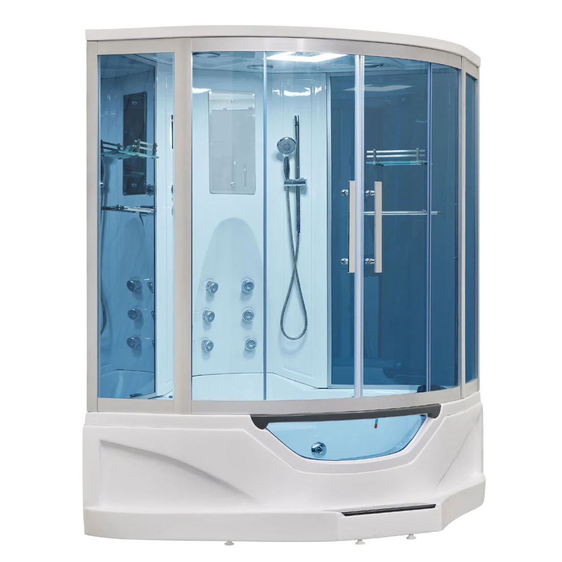 Mesa Showers Mesa Steam Showers 702A Steam Shower Tub Combo - 61" x 61" x 89"