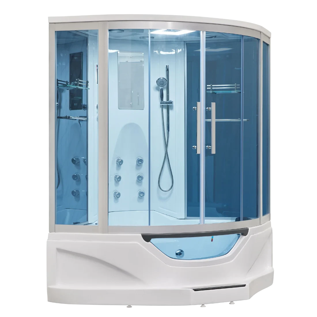 Mesa Showers Mesa Steam Showers 702A Steam Shower Tub Combo - 61" x 61" x 89"