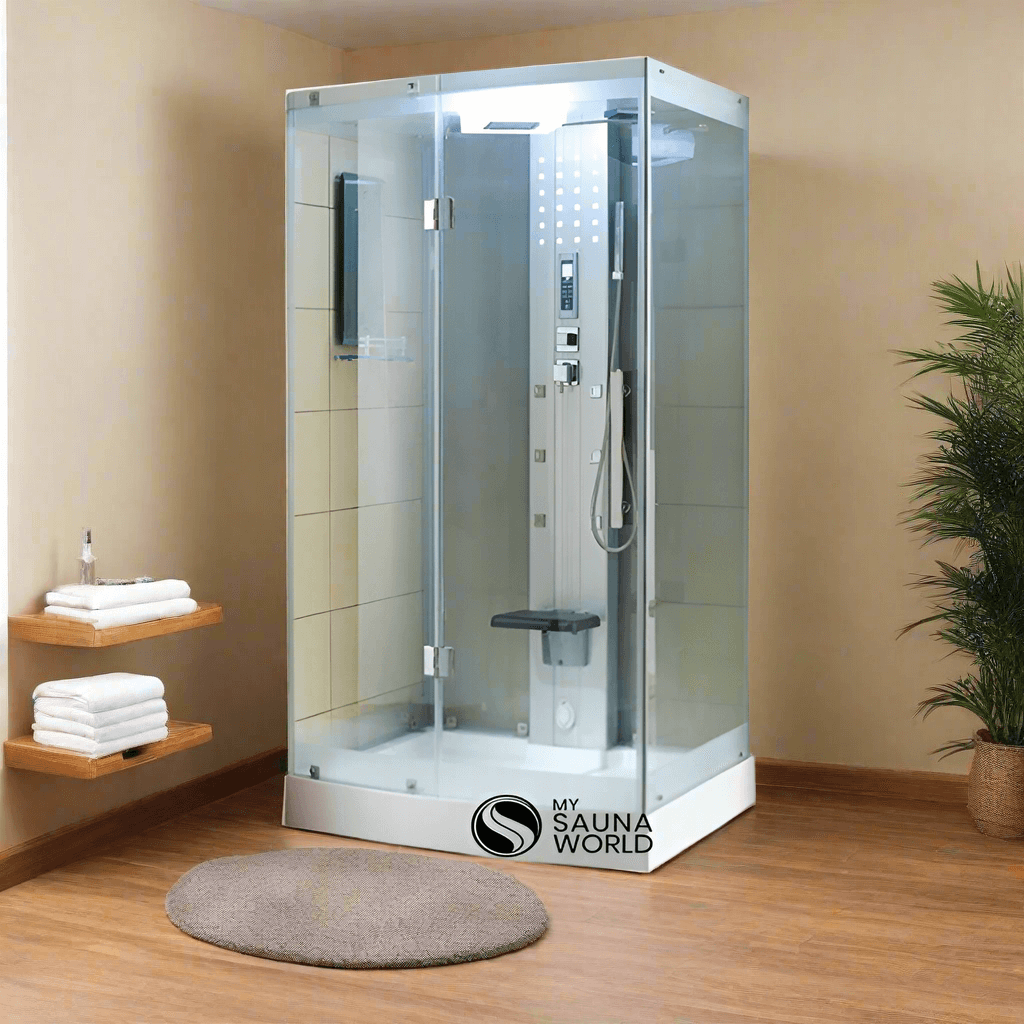 Mesa Showers Mesa WS-300 1 Person Walk-In Steam Shower - 47"L x 35"W x 85"H