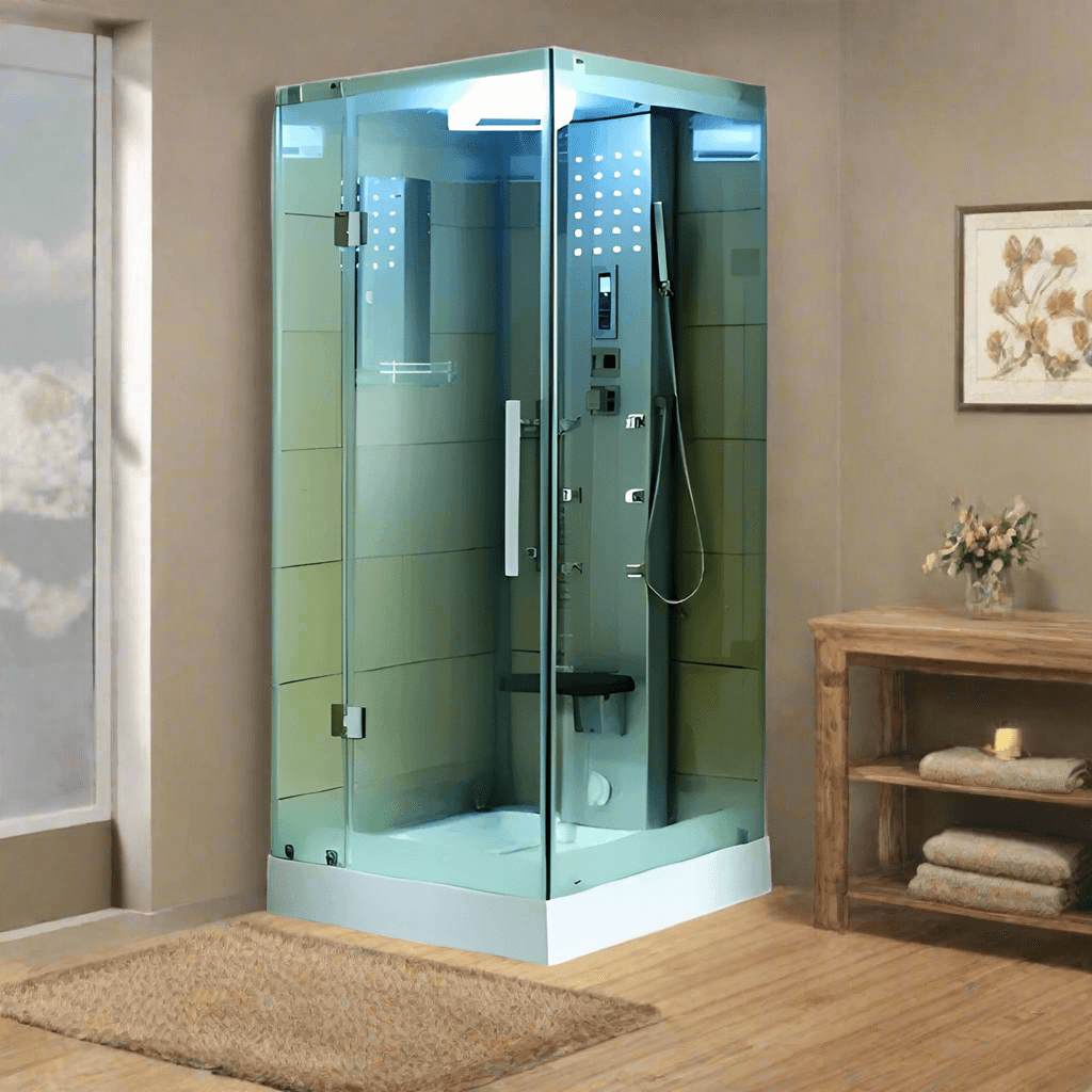 Mesa Showers Mesa WS-301 1 Person Walk-In Steam Shower - 36"L x 36"W x 85"H