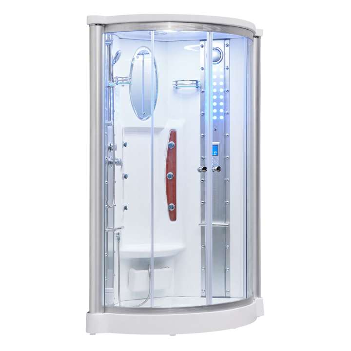 Mesa Showers Mesa WS-801A 1 Person Corner Steam Shower - 42"L x 42"W x 85"H