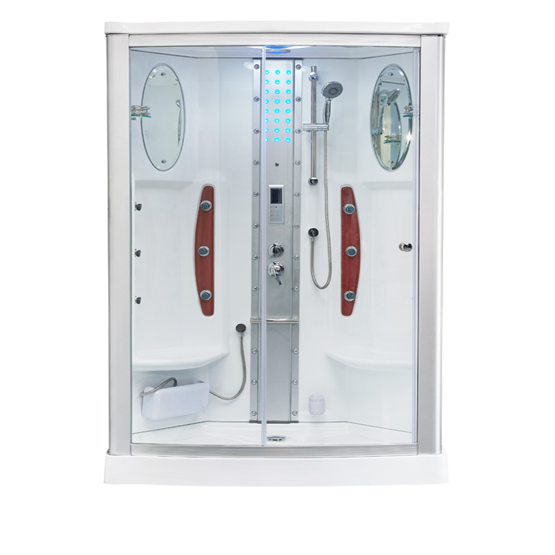 Mesa Showers Mesa WS-803A 2 Person Walk-In Steam Shower - 54"L x 35"W x 85"H