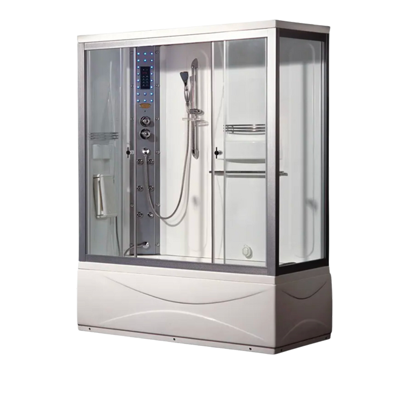 Mesa Showers Mesa WS-905 1 Person Walk-In Steam Shower with Jetted Tub - 60"L x 33"W x 85"H