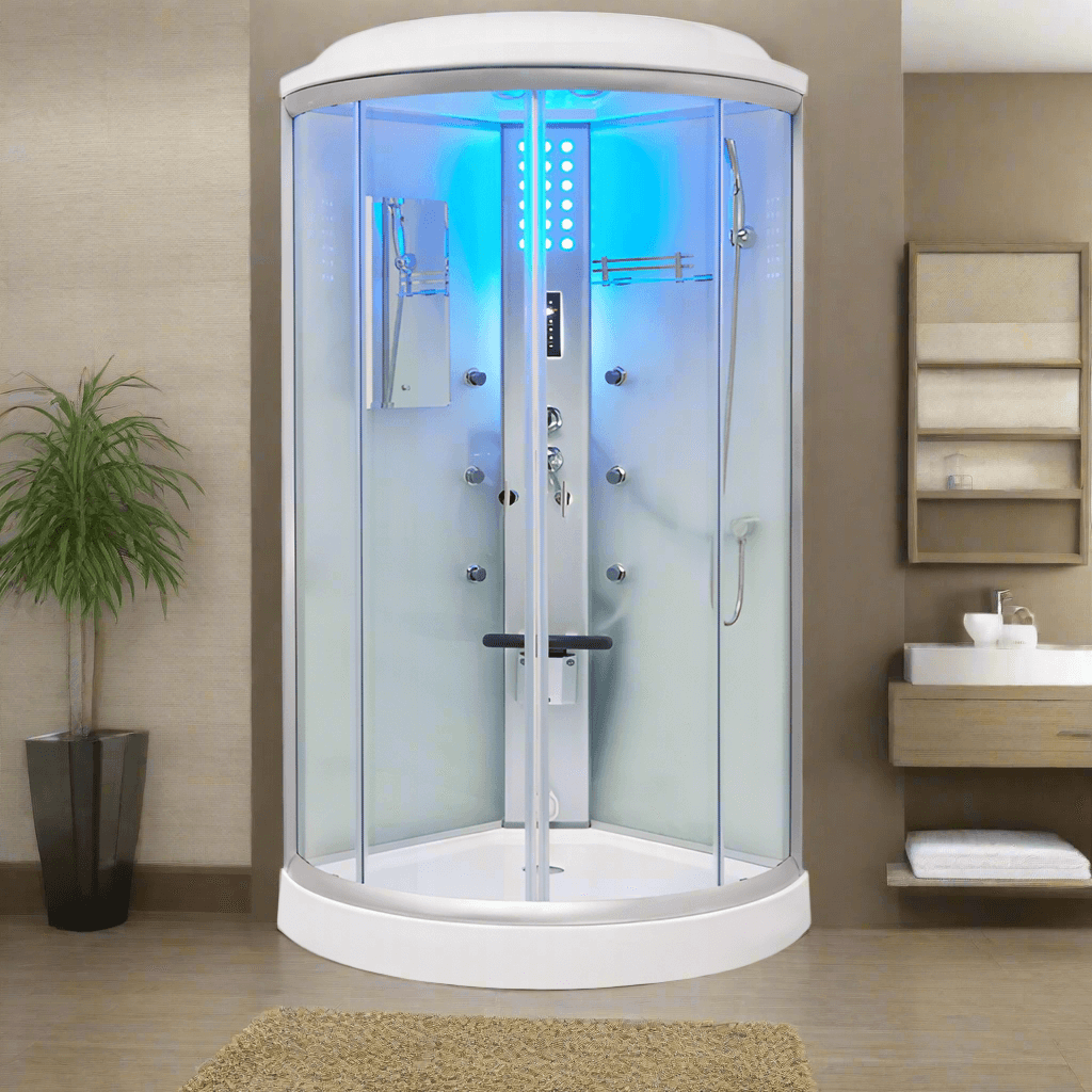 Mesa Showers Mesa WS-9090C 1 Person Corner Steam Shower - 36"L x 36"W x 85"H